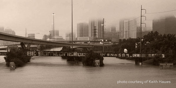 photo of flooding in Houston, Texas